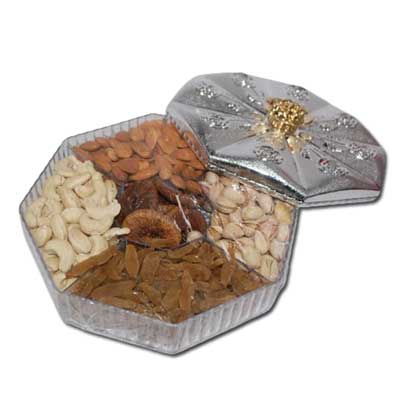 "Silver Rose Big Dry Fruit Box - Click here to View more details about this Product